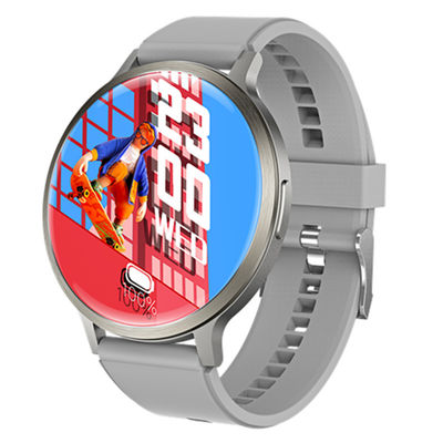 Çember Şekli AMOLED Ekran Akıllı Saat Kalp Hızı Sensörü Ve Özelleştirilebilir Tema