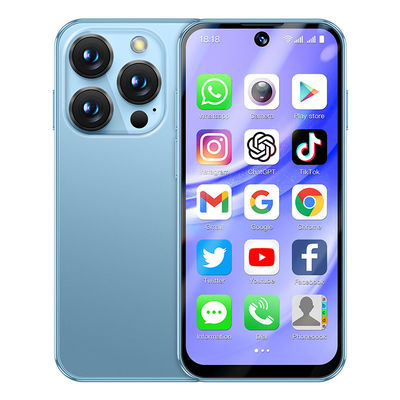 4G 3.88'MT6762 Çift SIM 5MP Kamera WIFI FM Bluetooth Tip-C Parmak izi Android Mini Akıllı Telefon