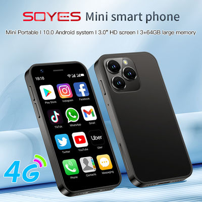 XS15 Çift Kartlı Küçük 4G Akıllı Telefonlar 3+64GB Kompakt Ön Kamera ile