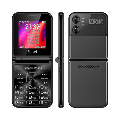 F265 2.55'' 4 SIM Kartlar Flip Klavye Cep telefonu 1400mAh Kamera FM Radyo 2G Özelliği