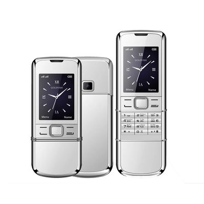Yeni Klasik 8800 2G GSM Çift SIM Bluetooth Kaydırıcı Mobil Telefon 2.4 inç Ekran