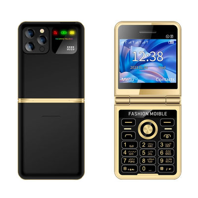 P20 Katlanabilir 2.4 '' HD Ekran Dört SIM Döner Bluetooth LED Fener Süper İnce Özellik Telefon