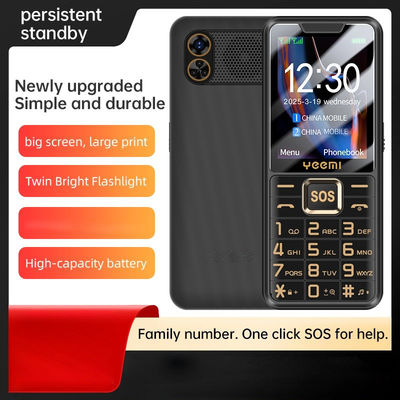 İyi bir fiyat. Güçlü Yaşlılar Cep Telefonunun kilidini aç GSM 2G Çift kart SOS Fener 2500mAh batarya 2.4 inç çevrimiçi