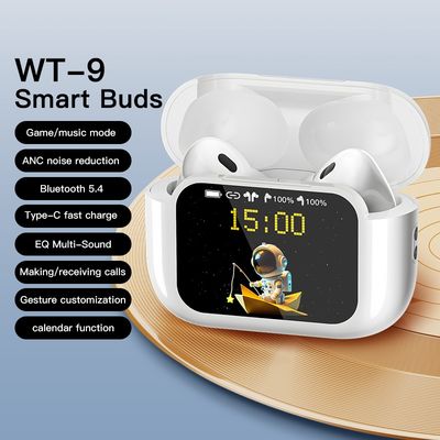 İyi bir fiyat. WT-9 Dokunmatik Ekran Bluetooth Kablosuz Kulaklık Şarj Edilebilir APP Kontrolü çevrimiçi