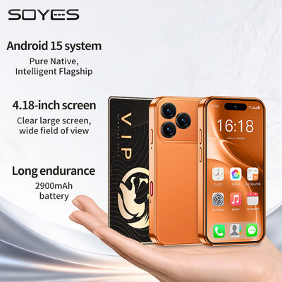 İyi bir fiyat. XS19 MAX LTE 4G Mini 4.18'' Android 15.0 4+64GB Dual SIM 2900mAh Face Unlock Small Mobile Phone çevrimiçi