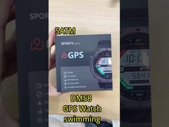 DM58-GPS Çinko Alaşımlı GPS Akıllı Saat 5ATM BLE 5.3 500mAh Pil Su geçirmez Spor Saati