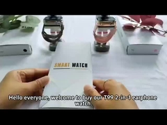T99 TWS Akıllı Saat Kablosuz 2.02 inç IPS 320x385 BT5.0 Bluetooth Çağrı IP67 Su Geçirmez 300mAh