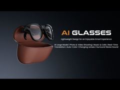 Tanıt M02 AI Akıllı Gözlük 8MP Kamera Video Kaydı Çeviri Güneş Gözlüğü Bluetooth Siz